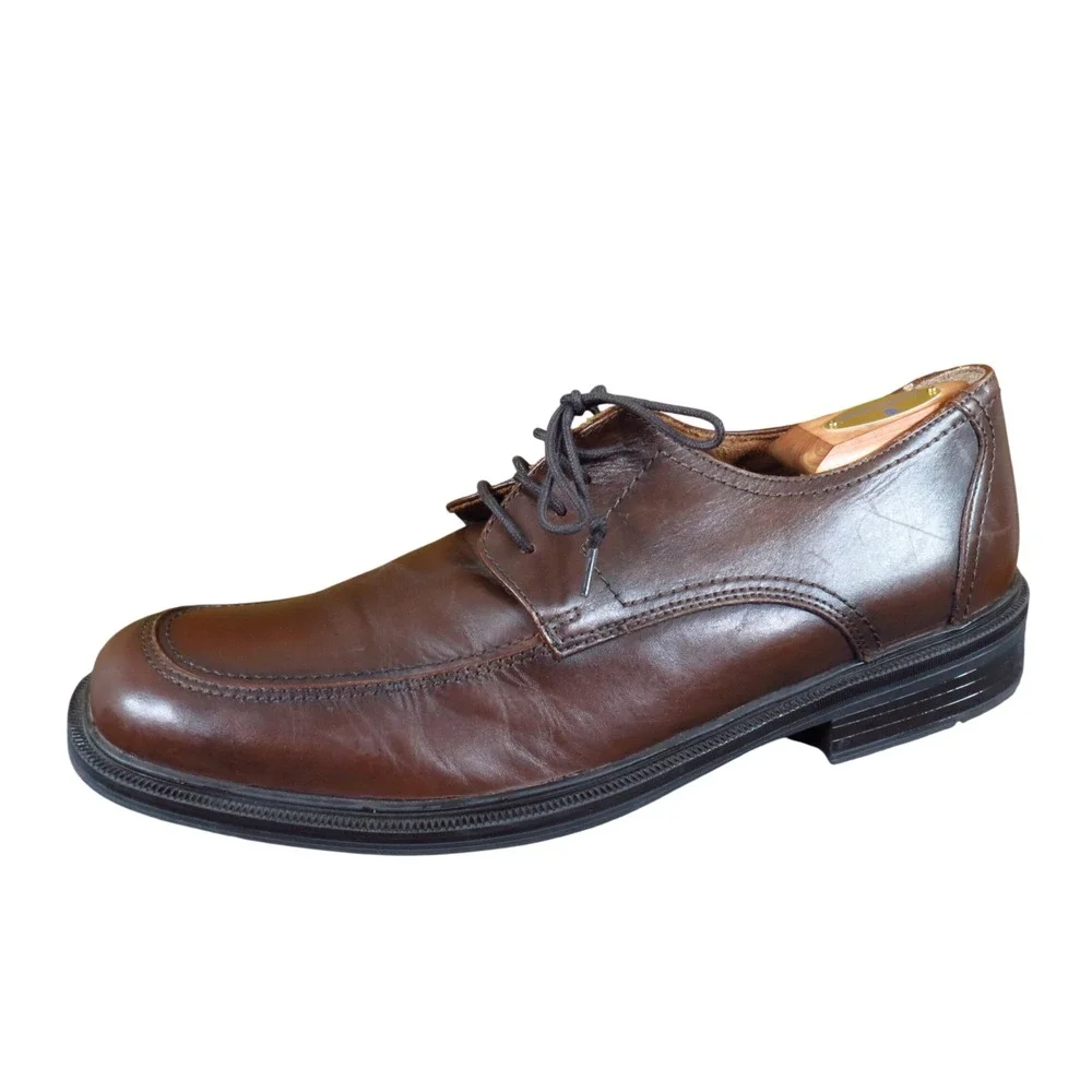 Bostonian 24856 Men Oxford Shoes 11.5 Dress Office Formal Brown Leather